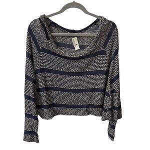 Basil Lola striped long sleeve knit sweater